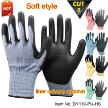 Doublure souple NMSAFETY de calibre 13 avec gants de travail à revêtement en pu